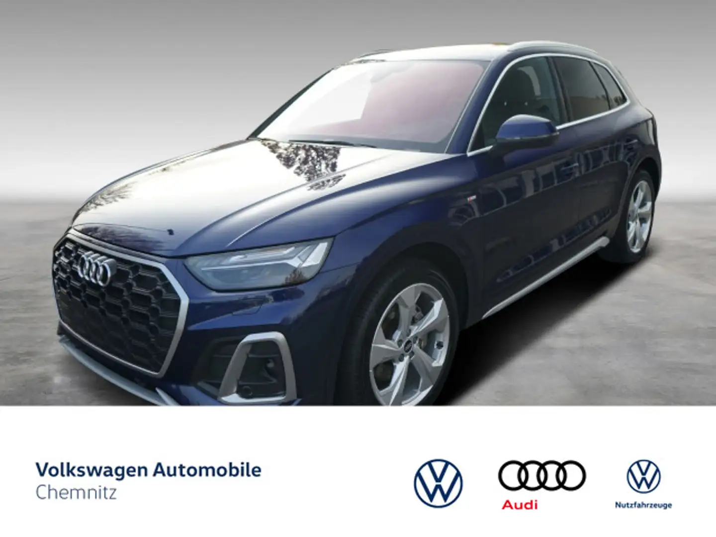 Audi Q5 40 2.0TDI quattro S line B&O Panorama Head-up Blau - 1