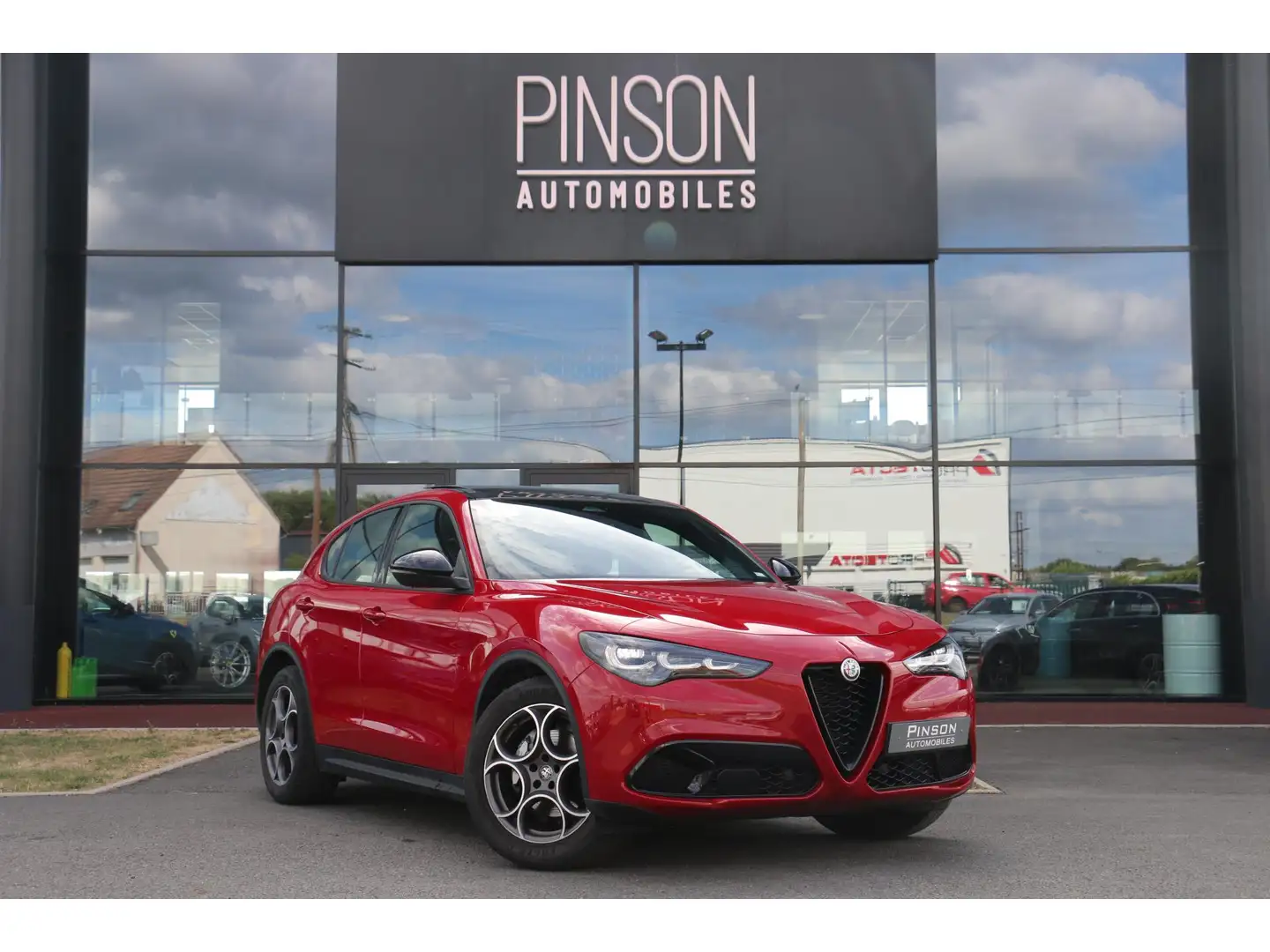 Alfa Romeo Stelvio Stelvio 2.2 D - 160 - BVA 2024  Sprint PHASE 2 Rouge - 1