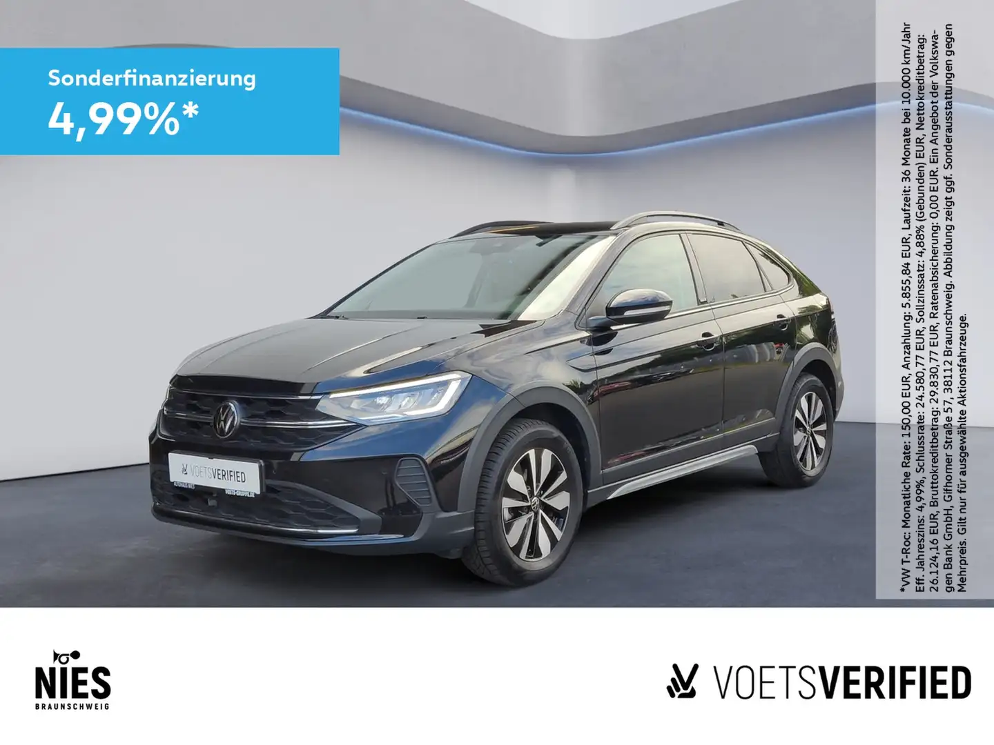 Volkswagen Taigo Life 1.0 TSI App-Connect+Rear-View Schwarz - 1