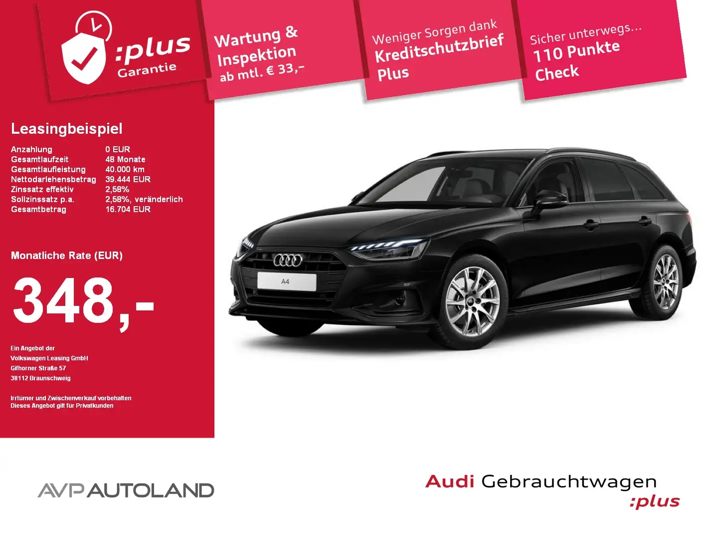 Audi A4 Avant 35 TDI S tronic advanced AHK Schwarz - 1