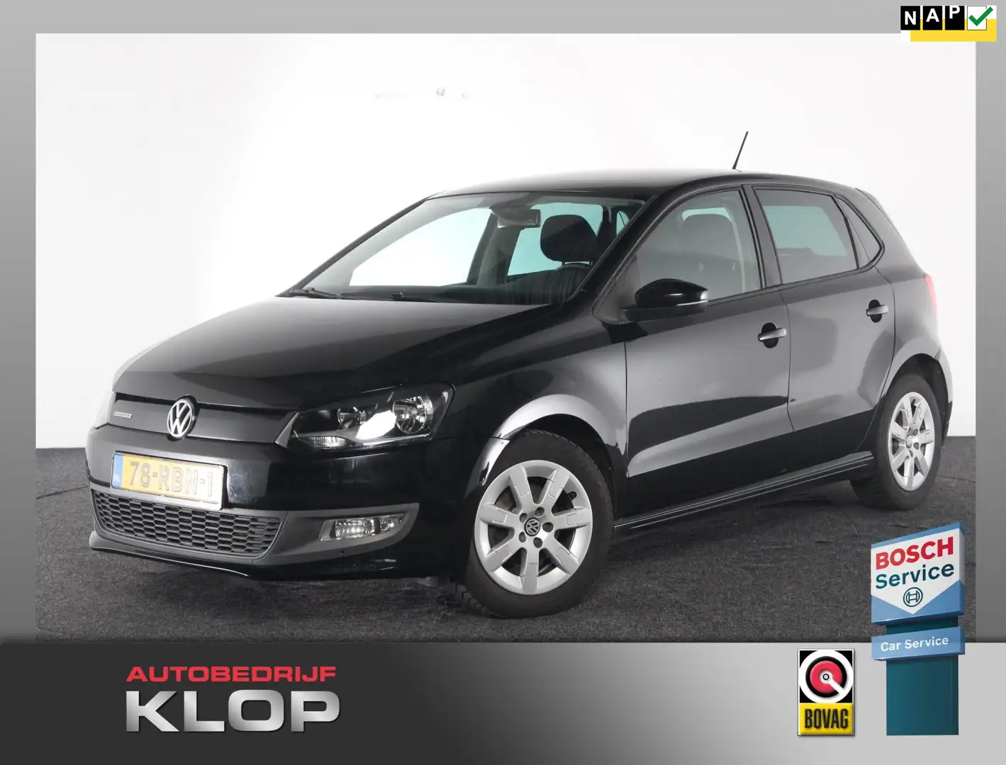 Volkswagen Polo 1.2 TDI BlueMotion Comfortline Zwart - 1