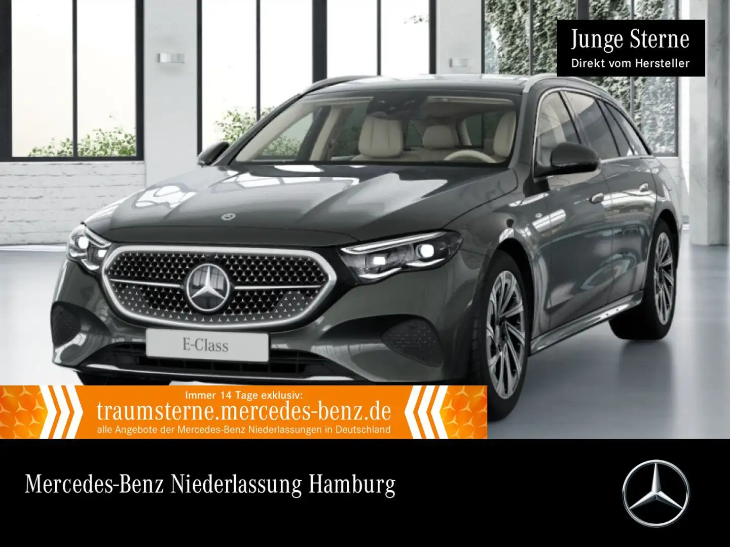 Mercedes-Benz E 300 de T 4M Hybrid Avantgarde Fahrass 360° Pano Grau - 1