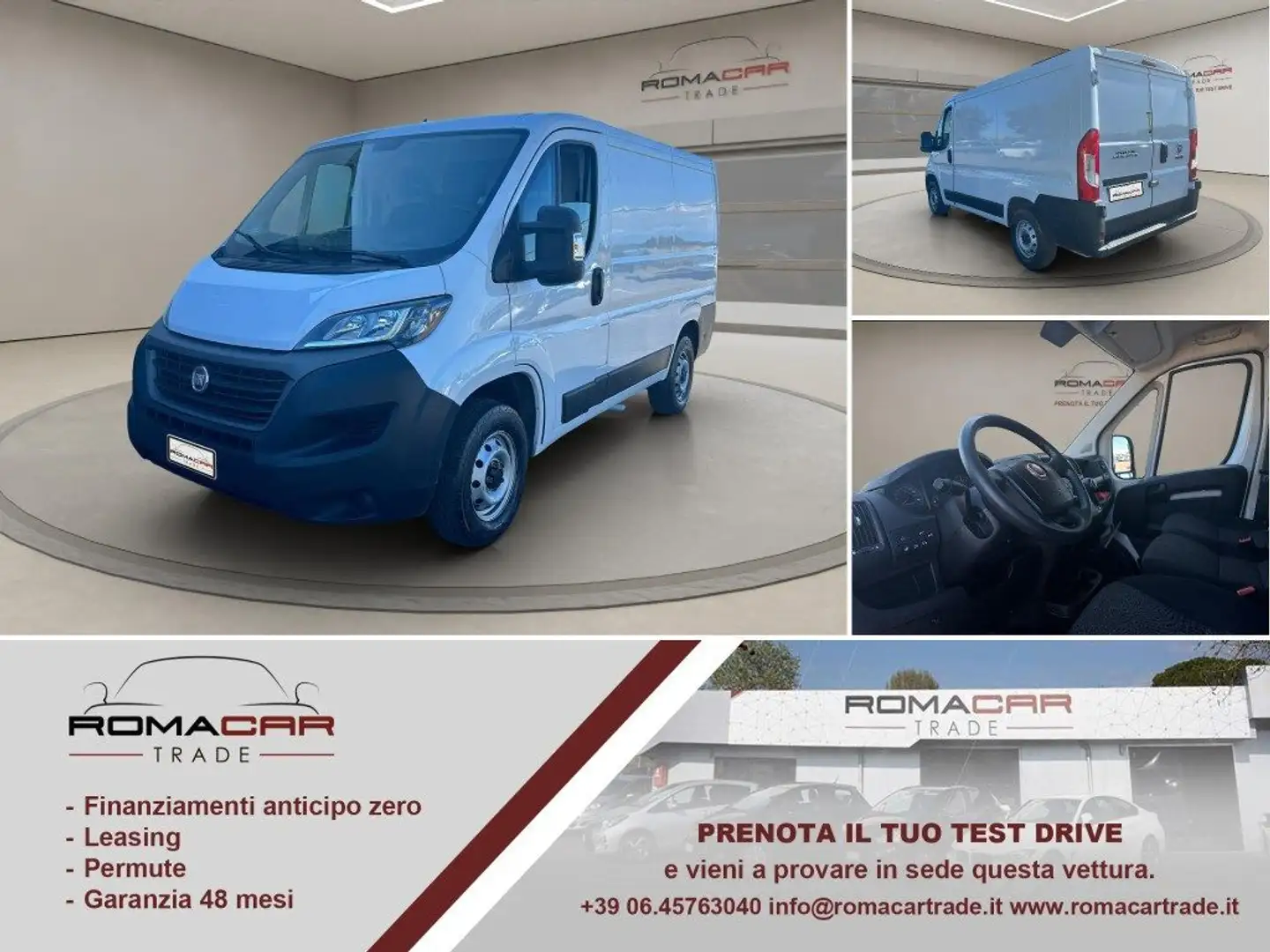 Fiat Ducato 30 2.3 MJT L1 H1  **MOTORE NUOVO CERTIFICATO Bianco - 1
