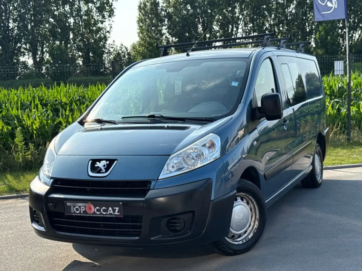 Peugeot Expert PLANCB LONG 2L HDI 120CH * 6 PLACES * CAB APPROFON Bleu - 2