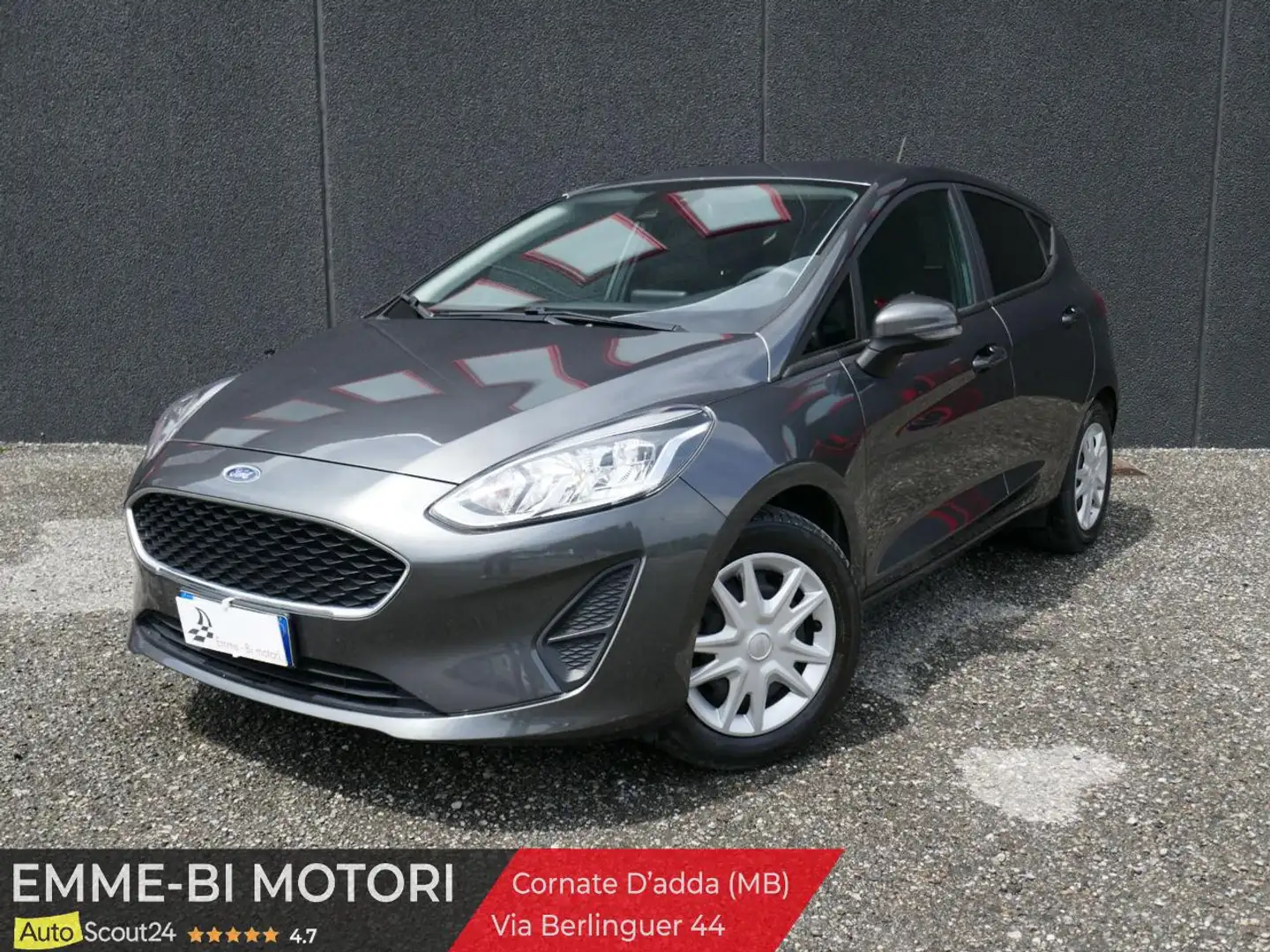 Ford Fiesta 1.0 Ecoboost Hybrid 125 CV 5 porte Connect Grijs - 1