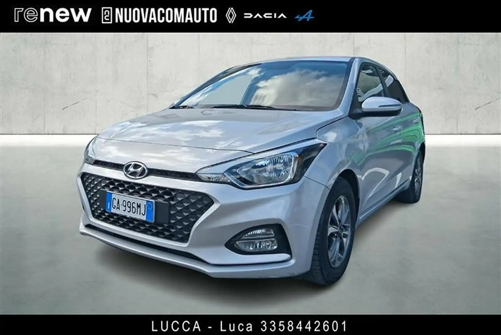 Hyundai i20 1.2 mpi Connectline 75cv 5p Argento - 1