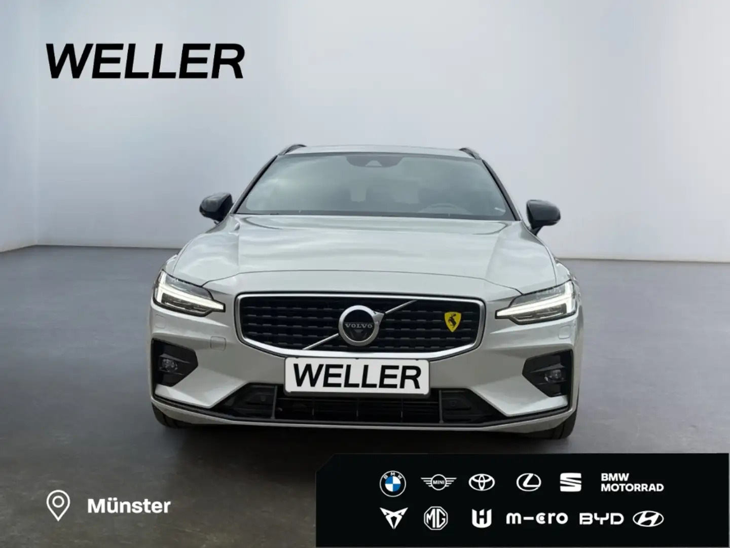 Volvo V60 T4 Geartronic R-Design *LED*360°*H/K*Pano*ACC* Silber - 2