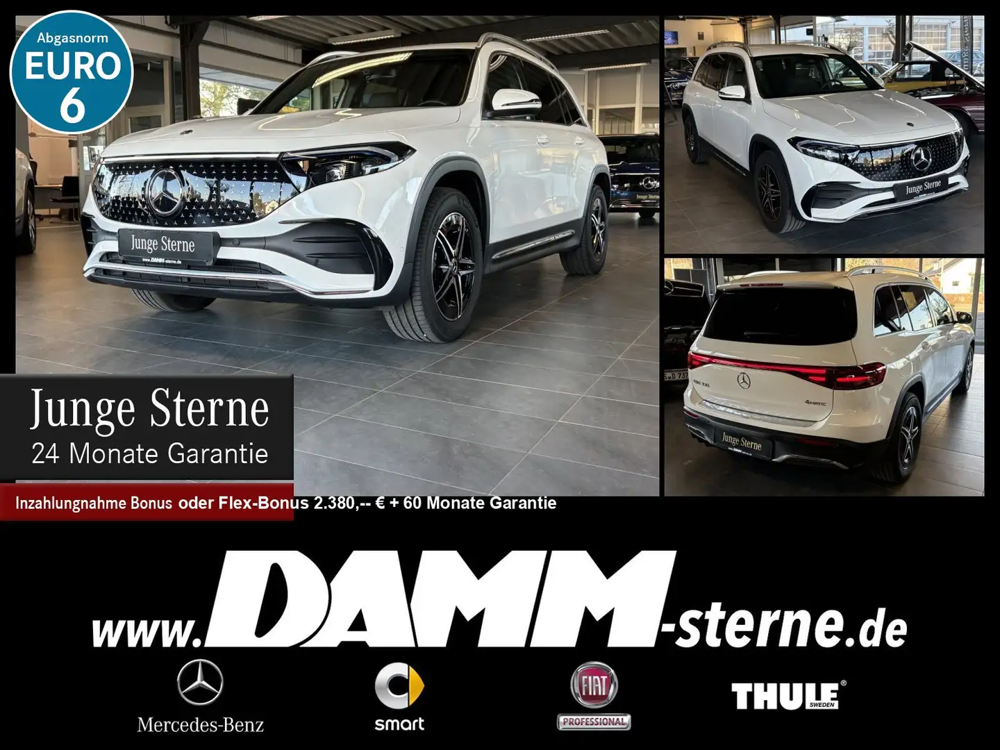 Mercedes-Benz EQB 350 EQB 350 4M AMG Line/WDG/70 kW/CarPlay/+WR+60M GA Weiß - 1