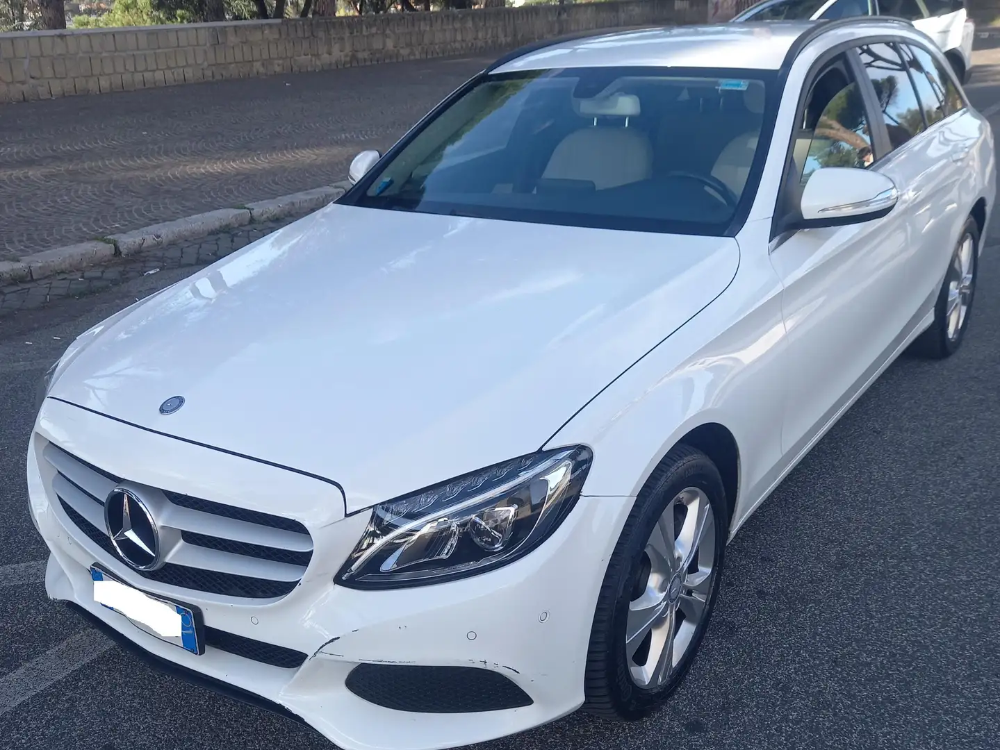 Mercedes-Benz C 250 C SW 250 d (bt) Business 4matic auto Bianco - 1