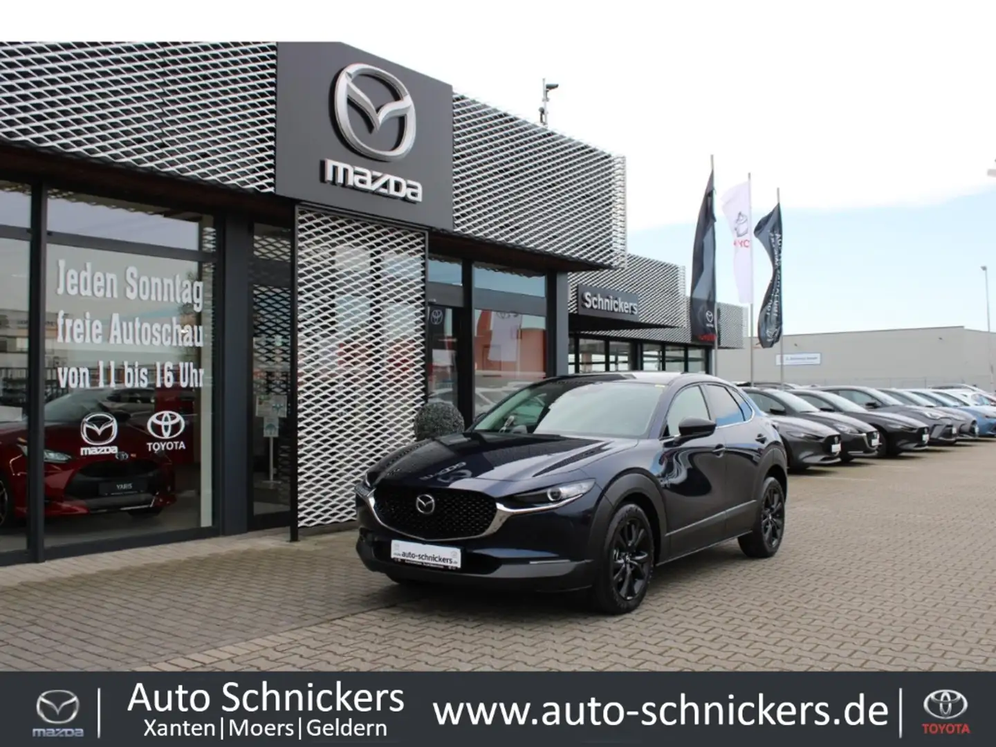 Mazda CX-30 HOMURA+LED+CARPLAY+TÜRE BESCHÄDIGT !! Blauw - 1