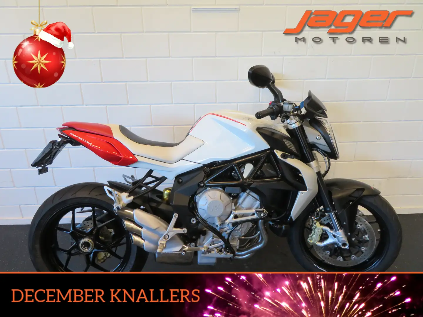 MV Agusta Brutale 800 NIEUWSTAAT HISTORIE Wit - 1