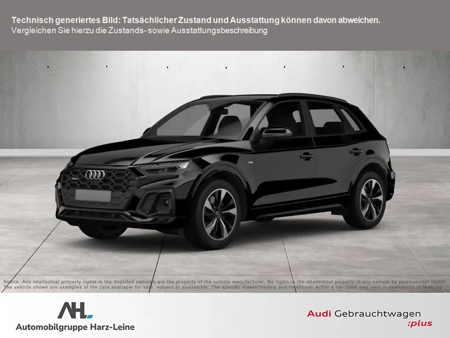 Audi Q5 50 TDI S line quattro Tiptronic LED Navi ACC AHK S Schwarz - 1