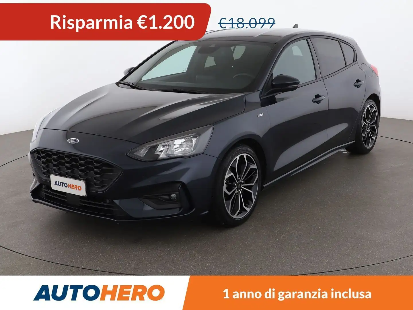 Ford Focus 1.0 EcoBoost Mild-Hybrid ST-Line 125 CV MHEV Blu/Azzurro - 1