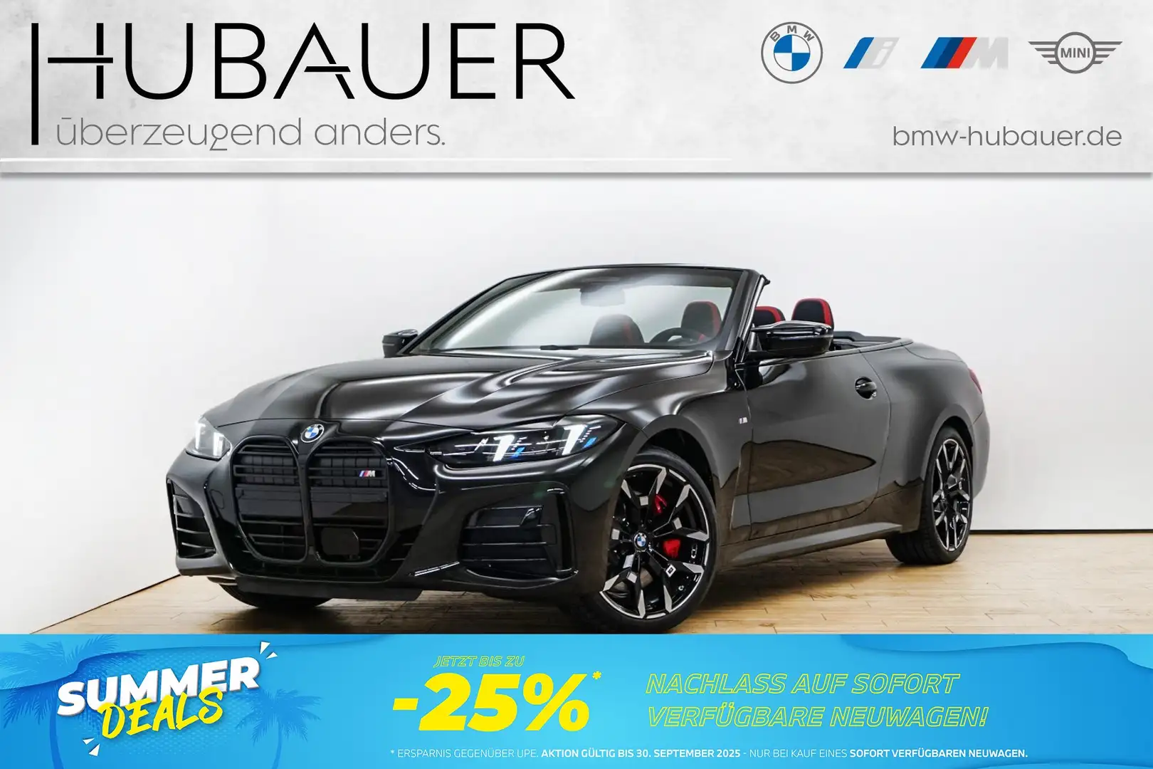 BMW 440 M440i xDrive Cabrio [HUD, AHK, ACC, h&k Sound] Schwarz - 1