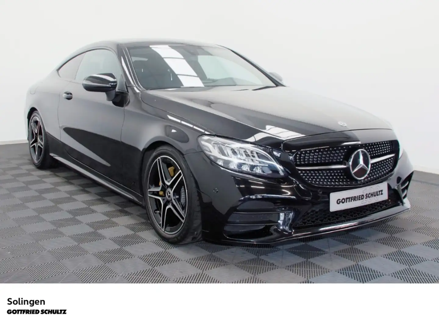 Mercedes-Benz C 200 C-Klasse Coupe AMG Line   Navi   SHZ Negro - 2