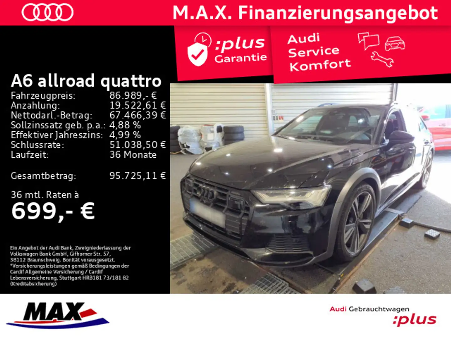 Audi A6 allroad A6 allroad 55 TDI QUATTRO HD-MATRIX+PANO+AHK+B&O Schwarz - 1