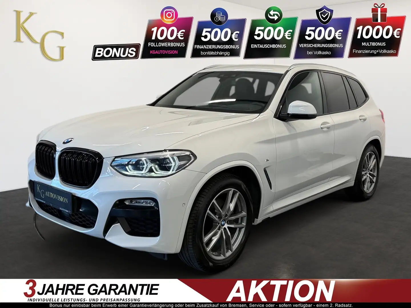 BMW X3 20d xDrive M Sport ab ca. 253€ monatlich Weiß - 1