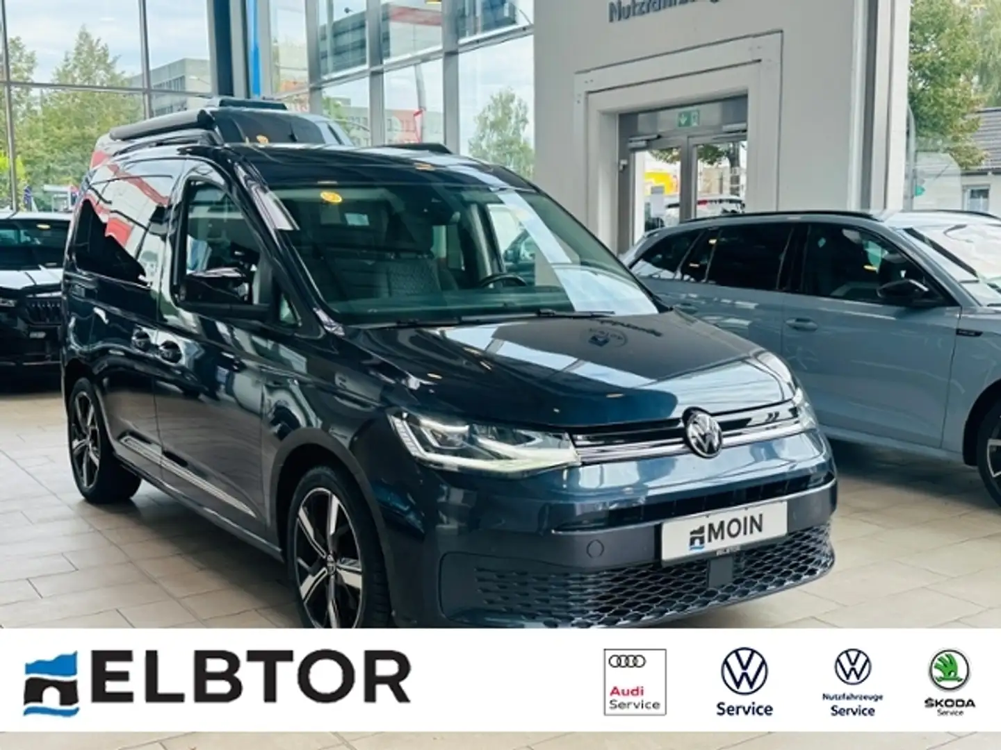 Volkswagen Caddy Move 2.0 TDI AHK KLIMA LED RFK SHZ NAVI Blau - 1