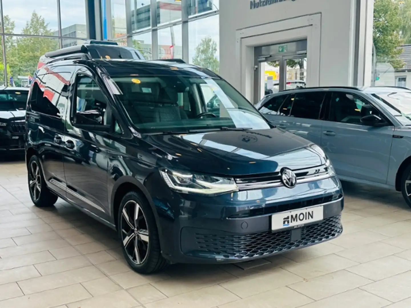 Volkswagen Caddy Move 2.0 TDI AHK KLIMA LED RFK SHZ NAVI Blau - 2