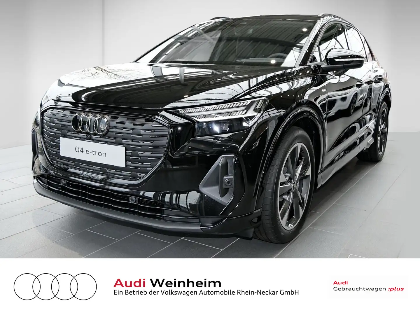 Audi Q4 e-tron 45 quattro AHK Navi MatrixLED S line Zwart - 2