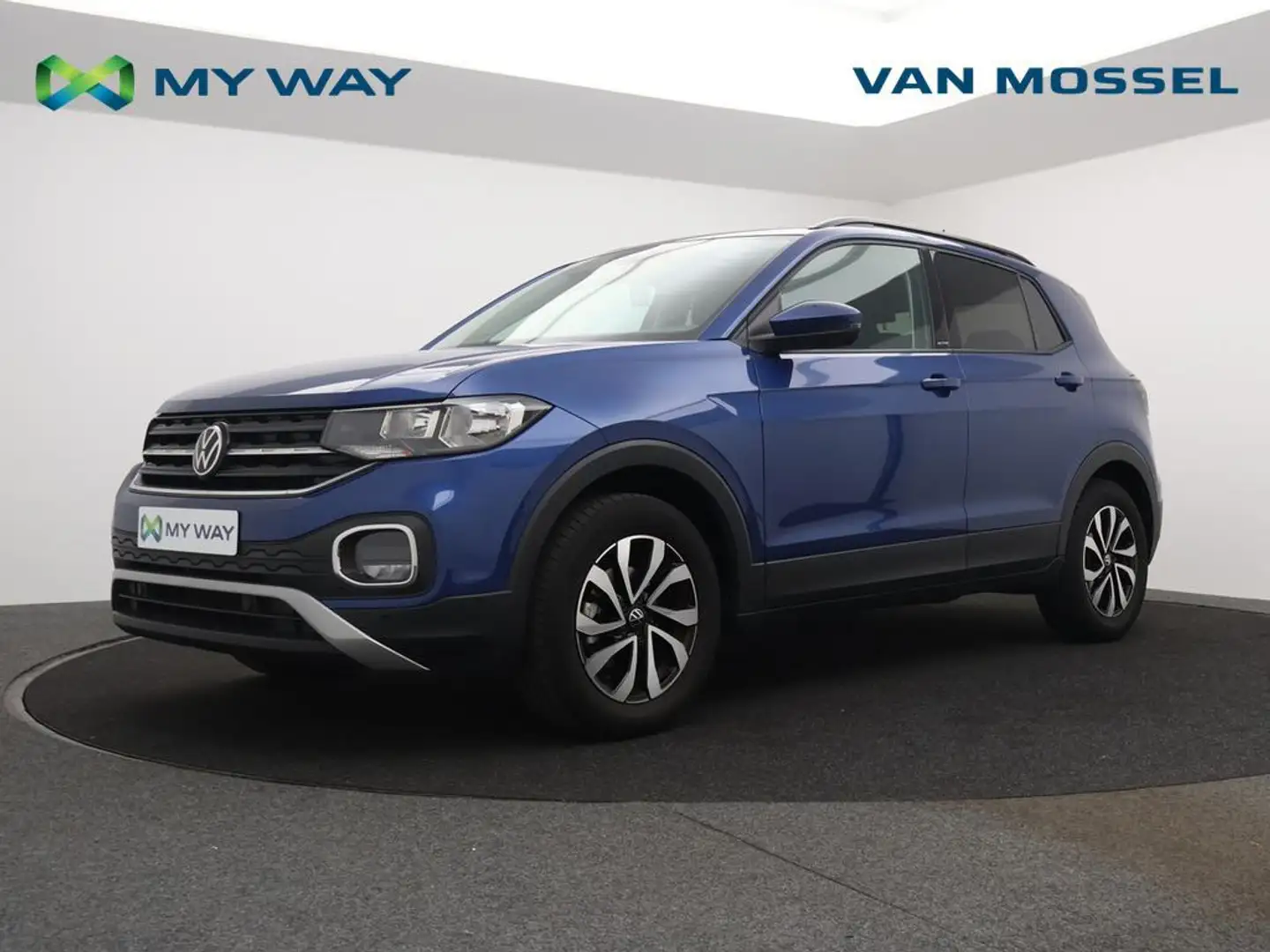 Volkswagen T-Cross T-Cross 1.0TSI 110PK *APP CONNECT*PDC*ADAPTIVE CRU Blauw - 1