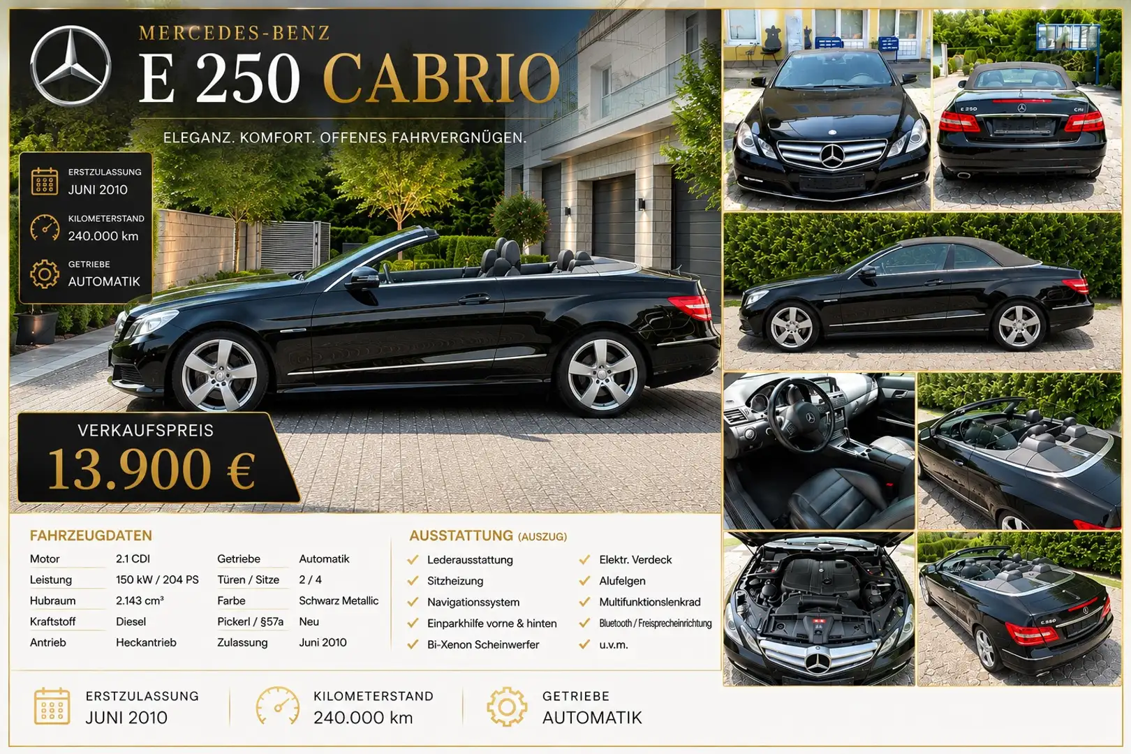 Mercedes-Benz E 250 BlueEfficiency CDI Aut. - 1