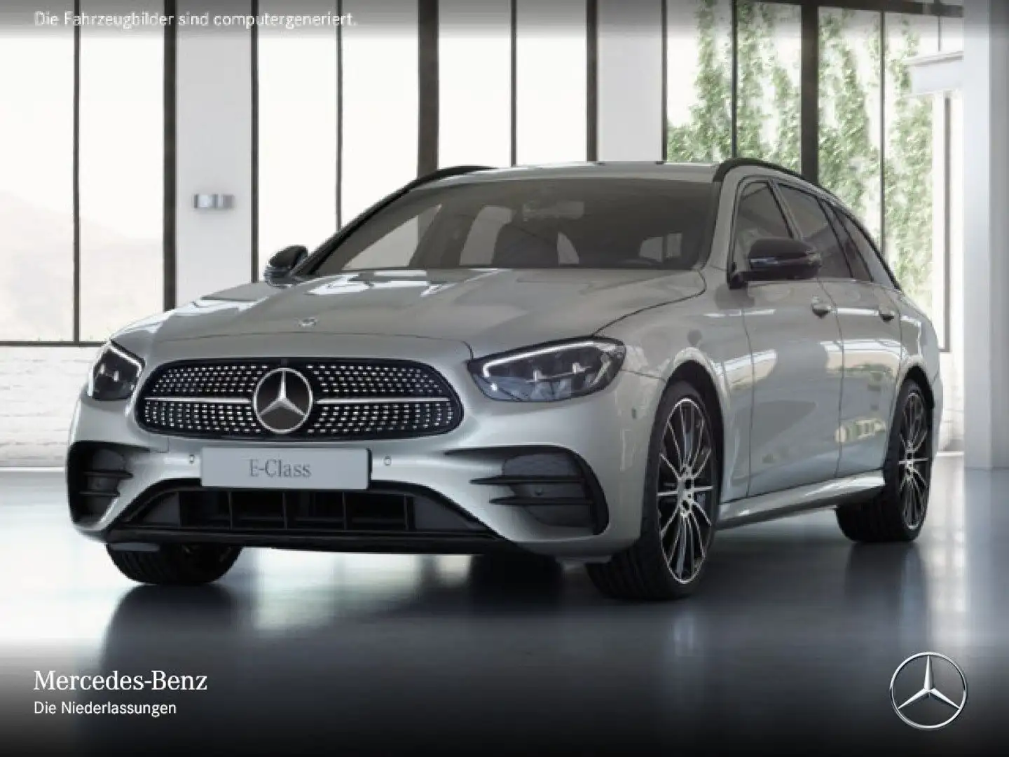 Mercedes-Benz E 220 d T AMG+NIGHT+360+LED+BURMESTER+20"+TOTW+9G Silber - 2