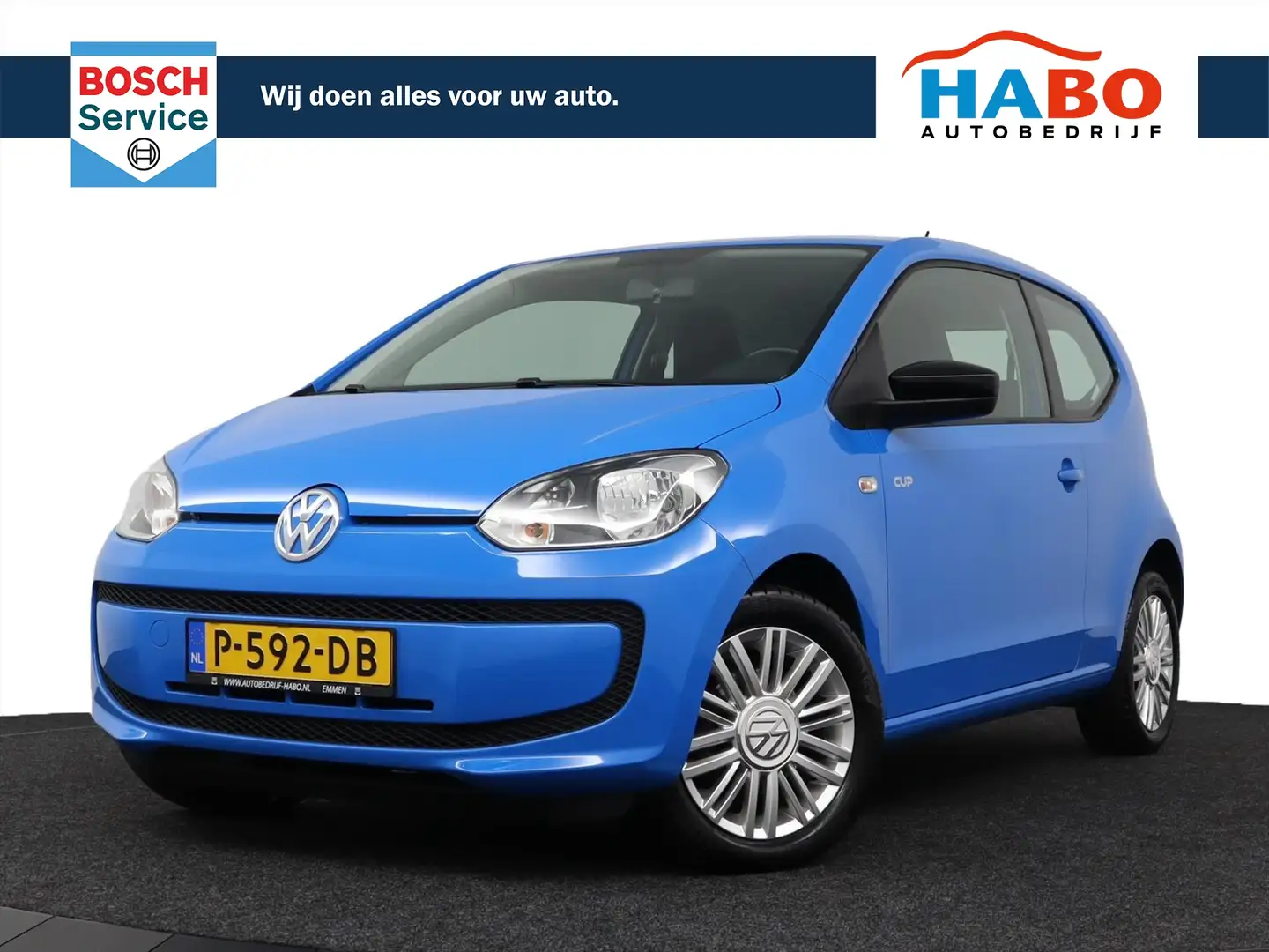 Volkswagen up! 1.0 CUP UP! 3DRS AC/CV+AB/ELEK.RAMEN/LMV/SPORTIEF! Bleu - 1