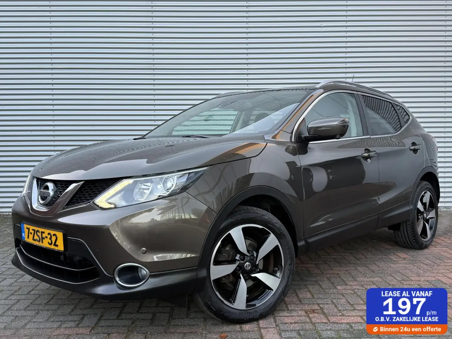 Nissan Qashqai 1.2 Tekna Airco Cruise 360 Camera Pano Pdc 15 Unie Bruin - 1