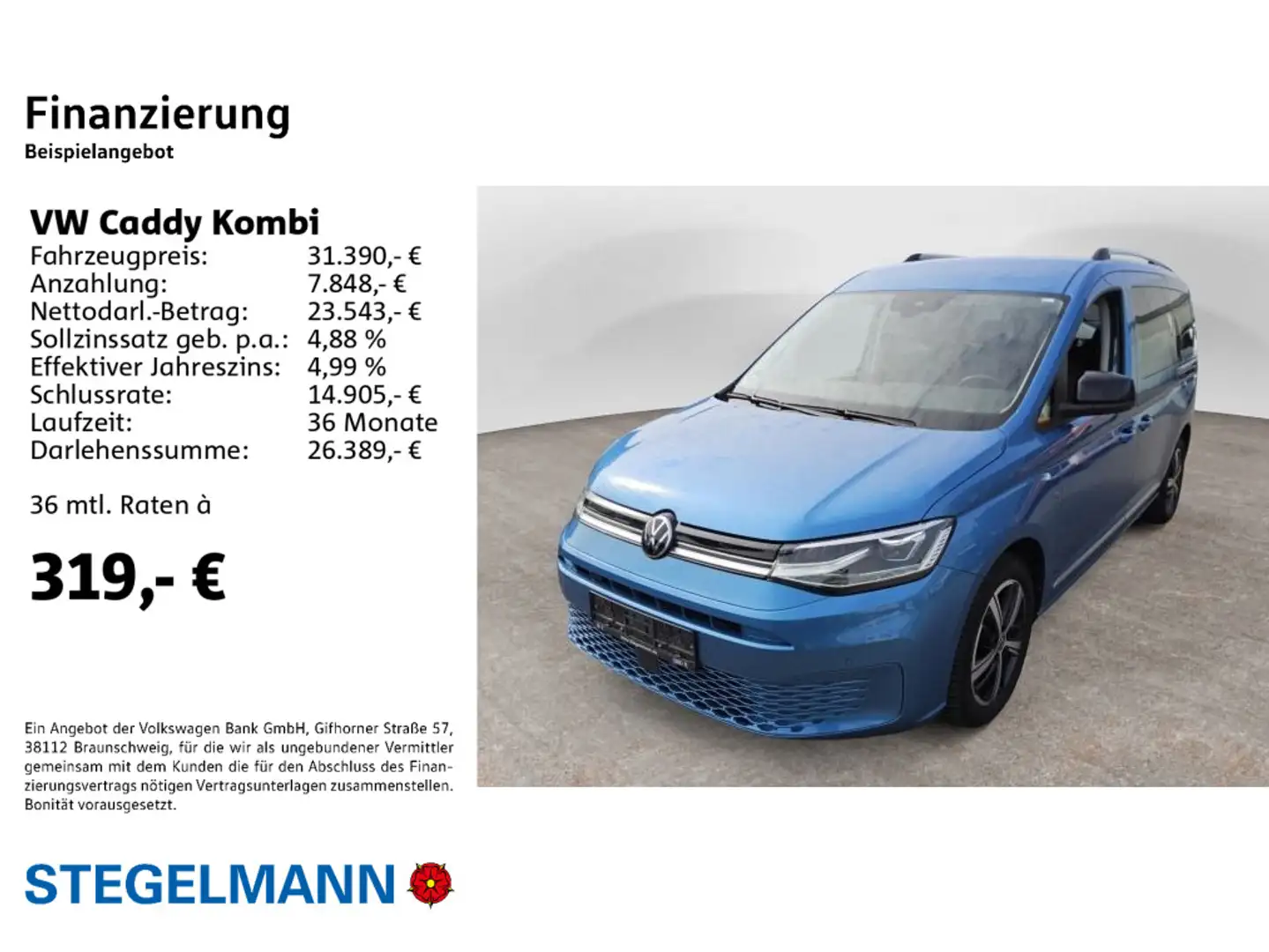 Volkswagen Caddy Maxi 2.0 TDI DSG Style 7-Sitzer *LED Blau - 2