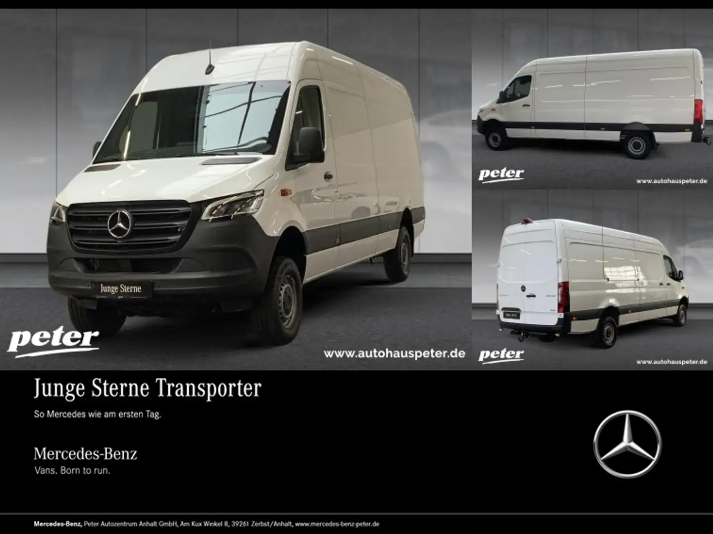 Mercedes-Benz Sprinter 319 CDI Maxi 4x4 Allrad 2,8t AHK/LED White - 1