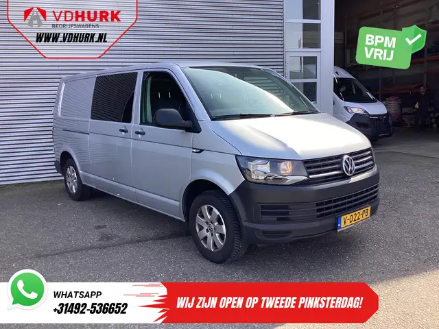 Volkswagen T6 Transporter 2.0 TDI 150 pk L2 DC Dubbel Cabine EXPORT 2.5t Tre