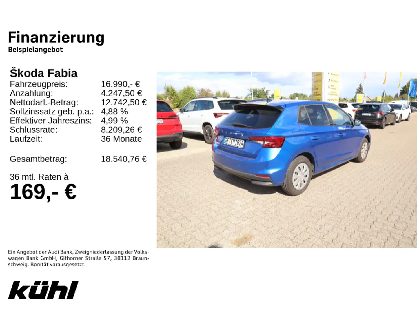 Skoda Fabia IV 1.0 MPI Selection Bleu - 2