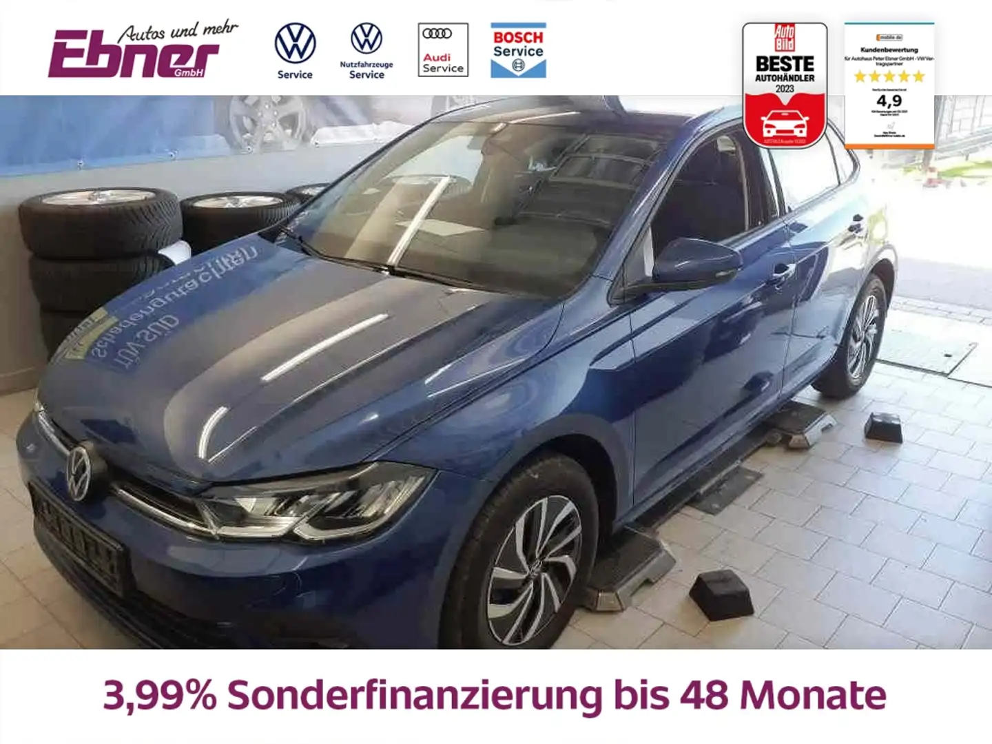 Volkswagen Polo LIFE 110PS TSI DSG KAMERA+ACC+SITZHZG-LED+AC-AUTOM Blau - 1