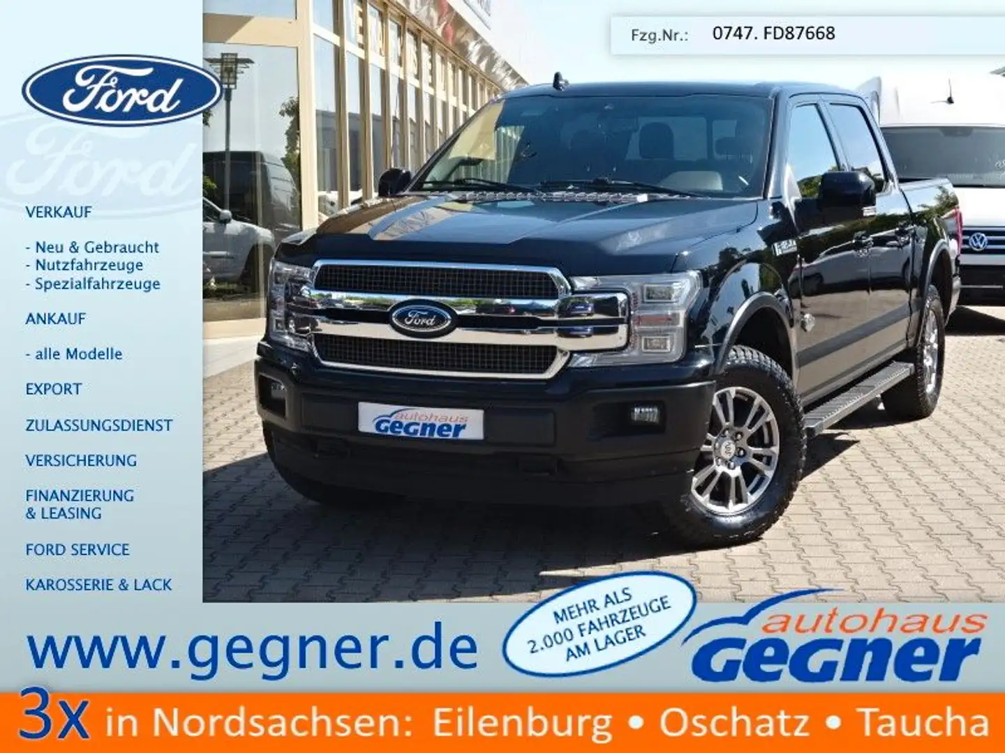Ford F 150 F-150 SuperCrew 250PS Diesel King Ranch Schwarz - 1