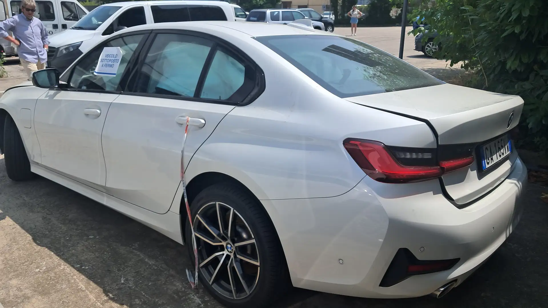 BMW 330 Serie 3 G20 2019 Berlina 330e auto Bianco - 2