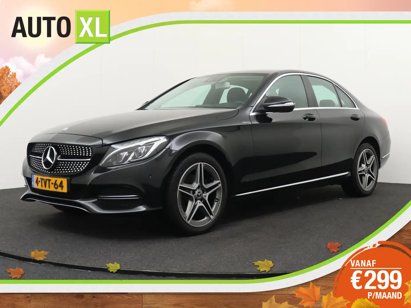 Mercedes-Benz C 180 157 PK AMG-18'LMV Navi LED Elek.Stoelen Noir - 1