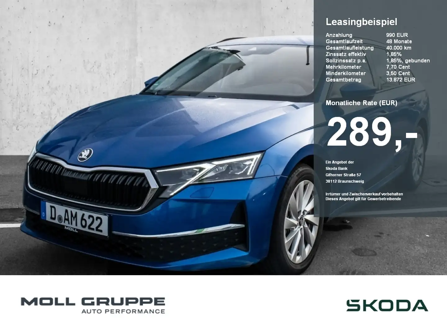 Skoda Octavia Combi 1.5 TSI mHEV W Selection NAVI ACC Blau - 1
