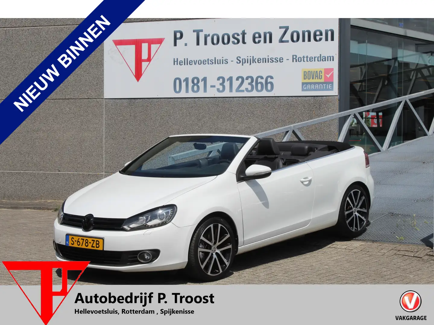 Volkswagen Golf Cabriolet 1.4 TSI Navigatie/Climate control/Stoelverwarming/ Blanc - 1
