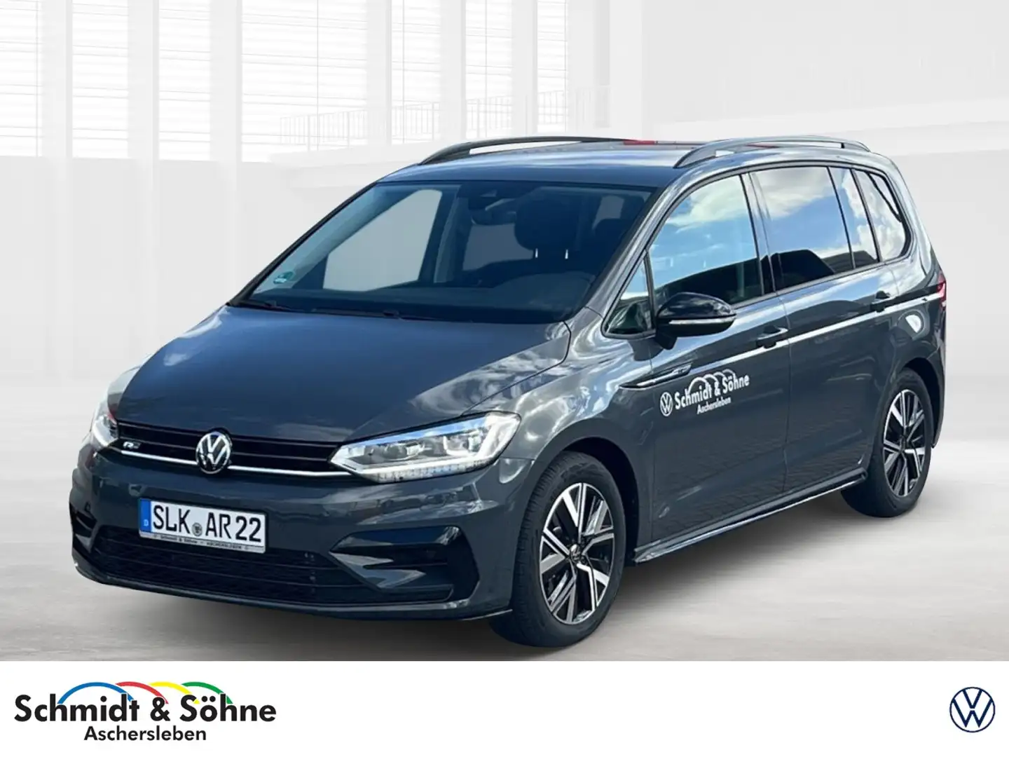 Volkswagen Touran 1,5 l TSI R-Line DSG BLACK STYLE AHK, Klima Navi Grau - 1