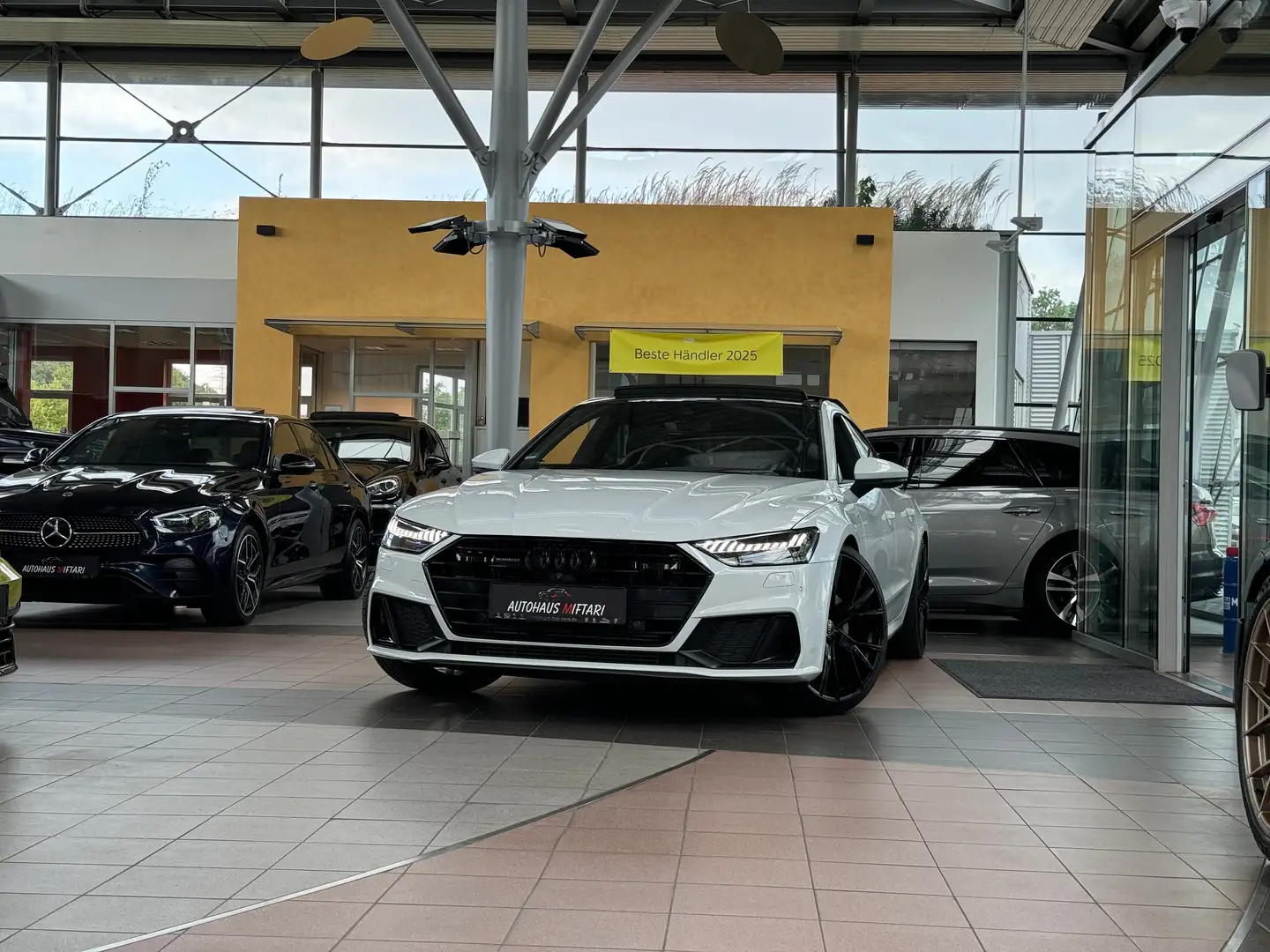 Audi A7 50 TDI S line B&O Adv. Luft HUD 360° Nachtsicht Weiß - 1