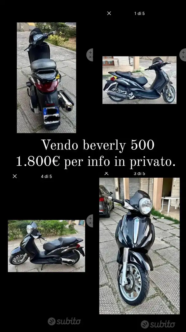 Piaggio Beverly 500 Nero - 1