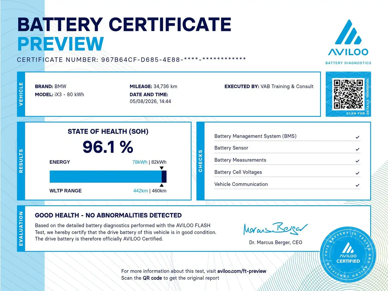 BMW iX3 *80 kWh*M-SPORT*H/K*HUD*96.1% SOH*PANO*, миниатюра 2