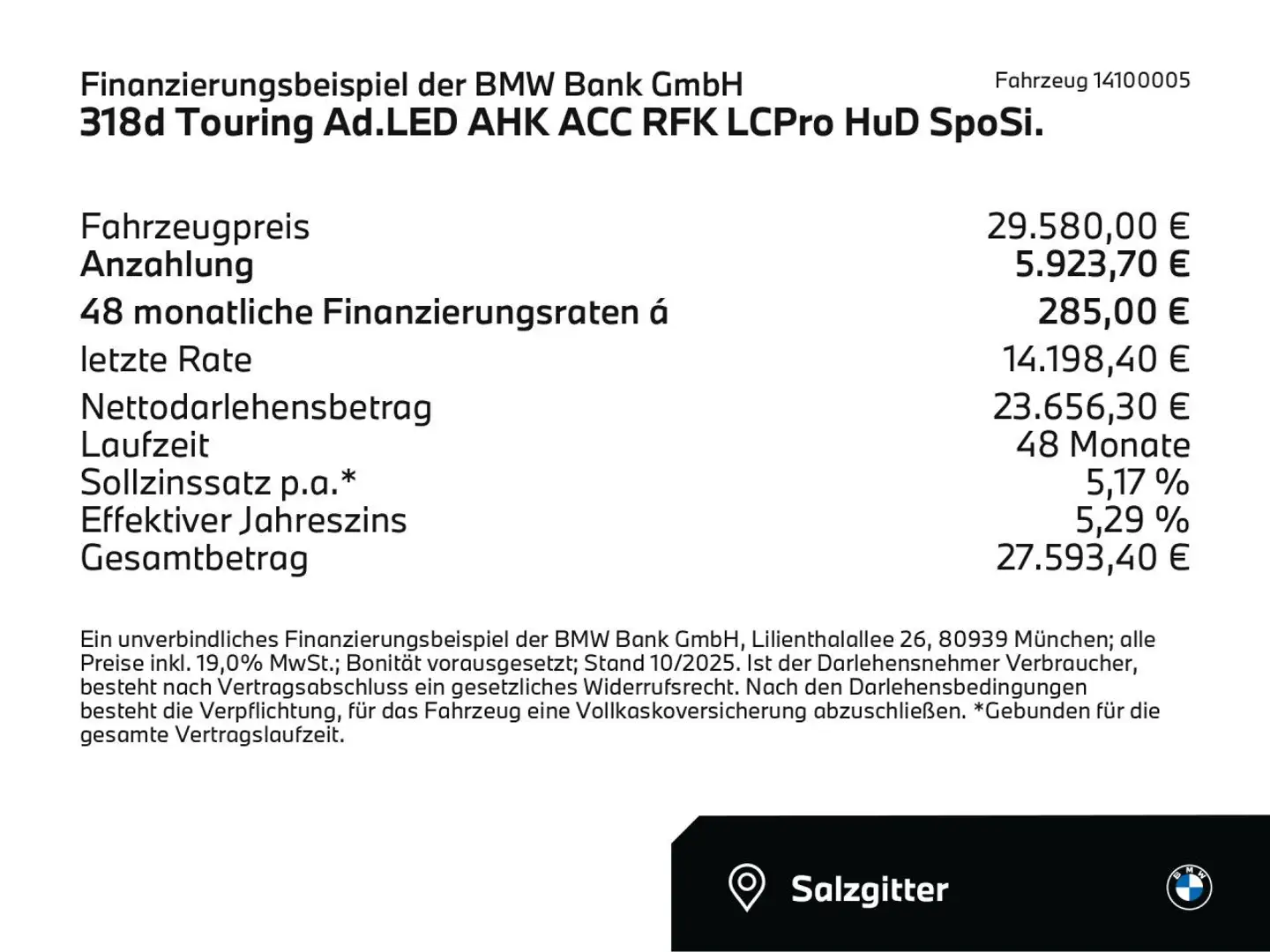 BMW 318 d Touring Ad.LED AHK ACC RFK LCPro HuD SpoSi. Nero - 2