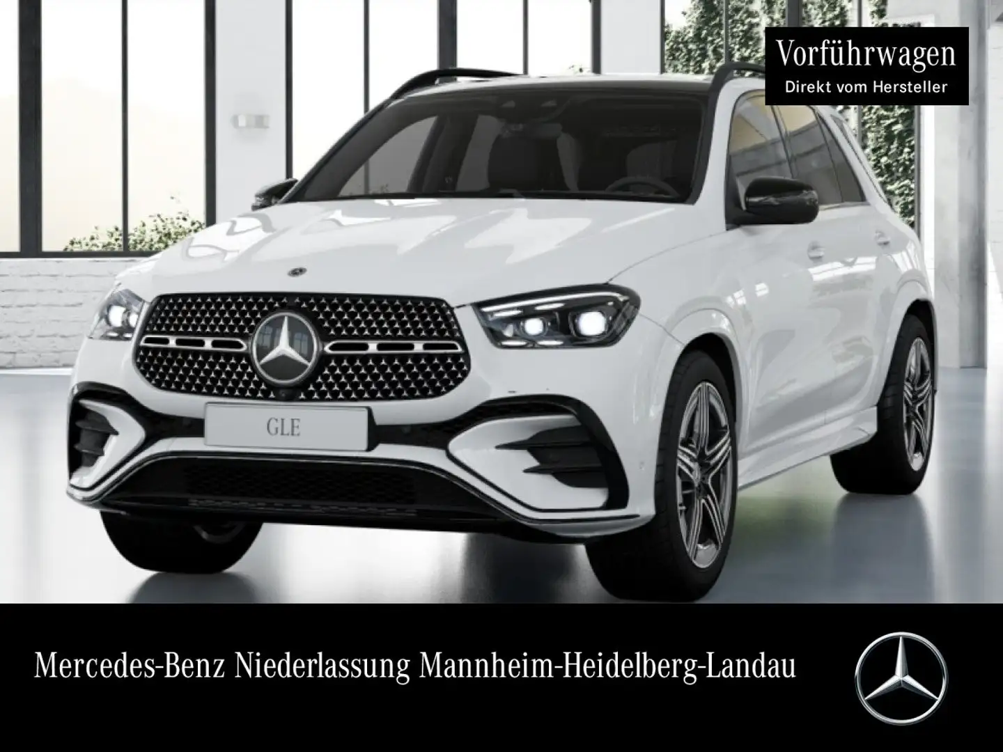 Mercedes-Benz GLE 450 d 4M AMG+NIGHT+PANO+360+AHK+MULTIBEAM+SPUR Weiß - 1