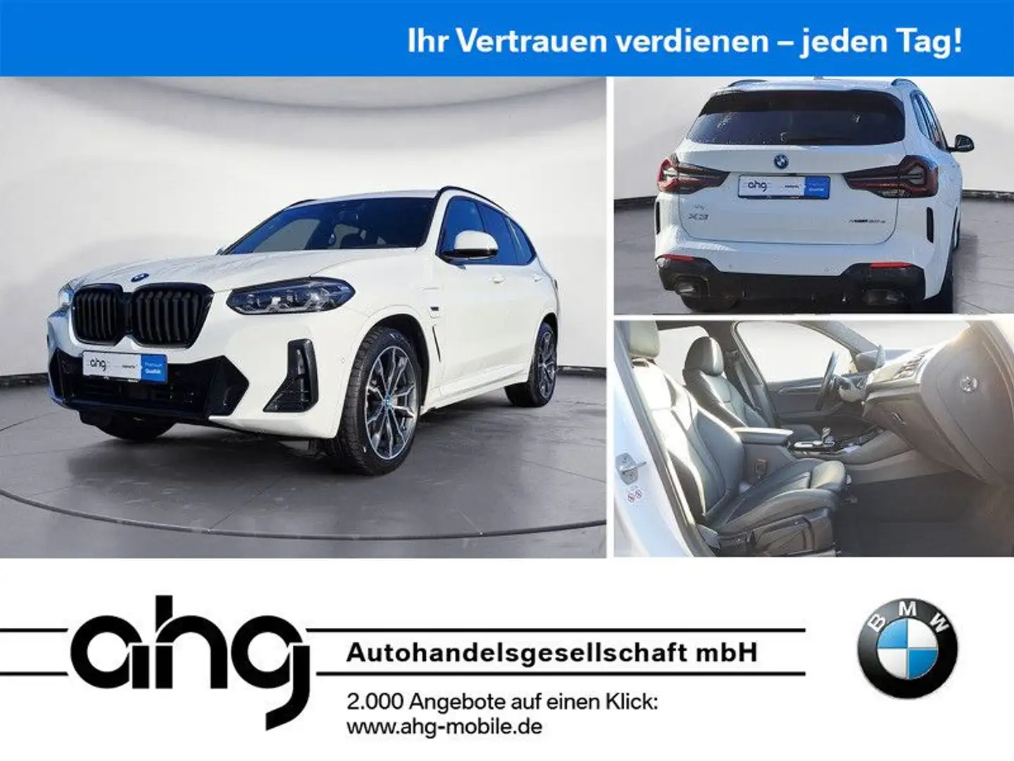 BMW X3 M X3 xDrive30e M Sportpaket Navi LED Aktive Geschw Blanc - 1