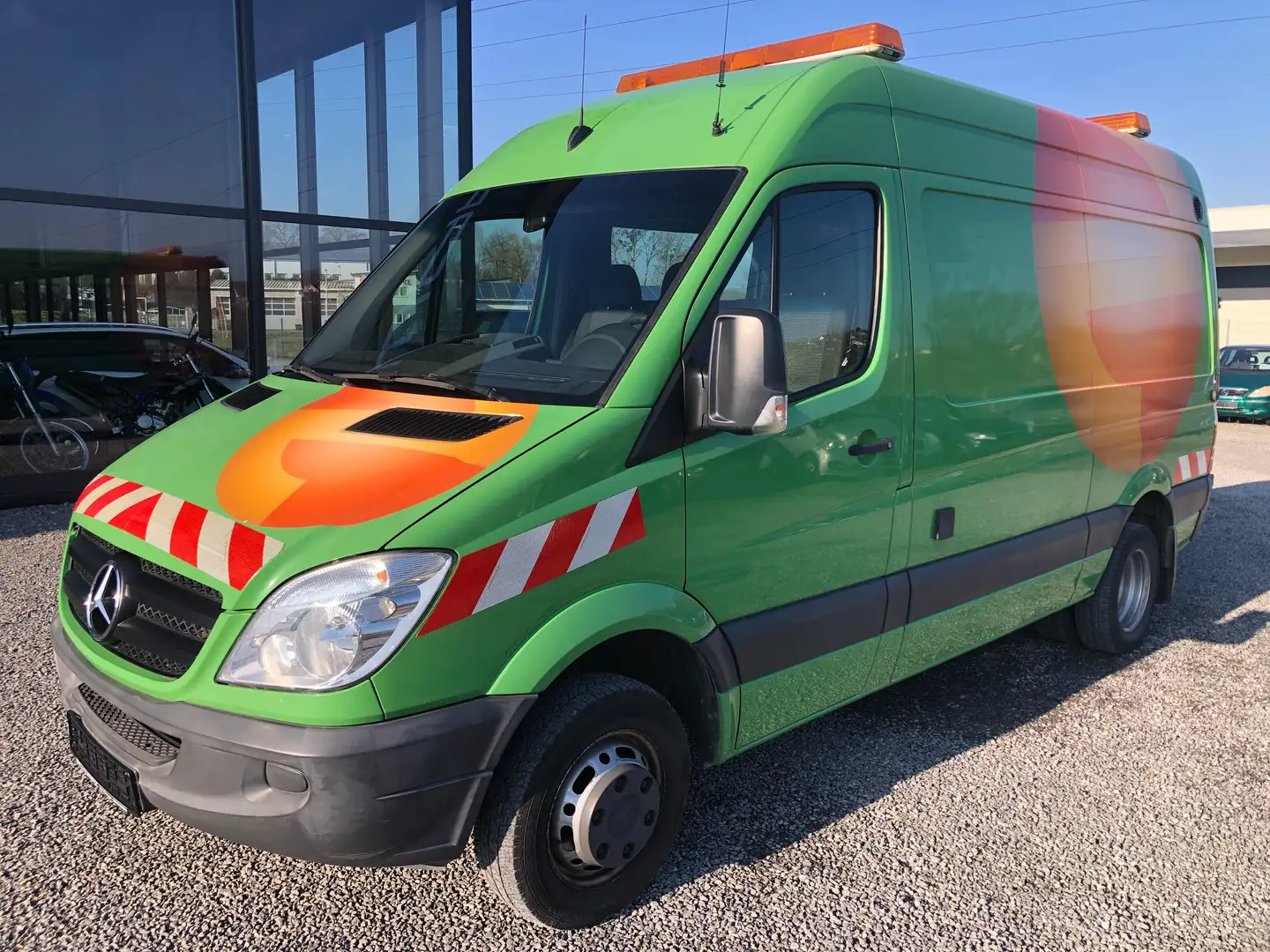 Mercedes-Benz Sprinter 513 CDI Automatik*AHK*Klima*Regal*Zusatzheizung*1H Grün - 1