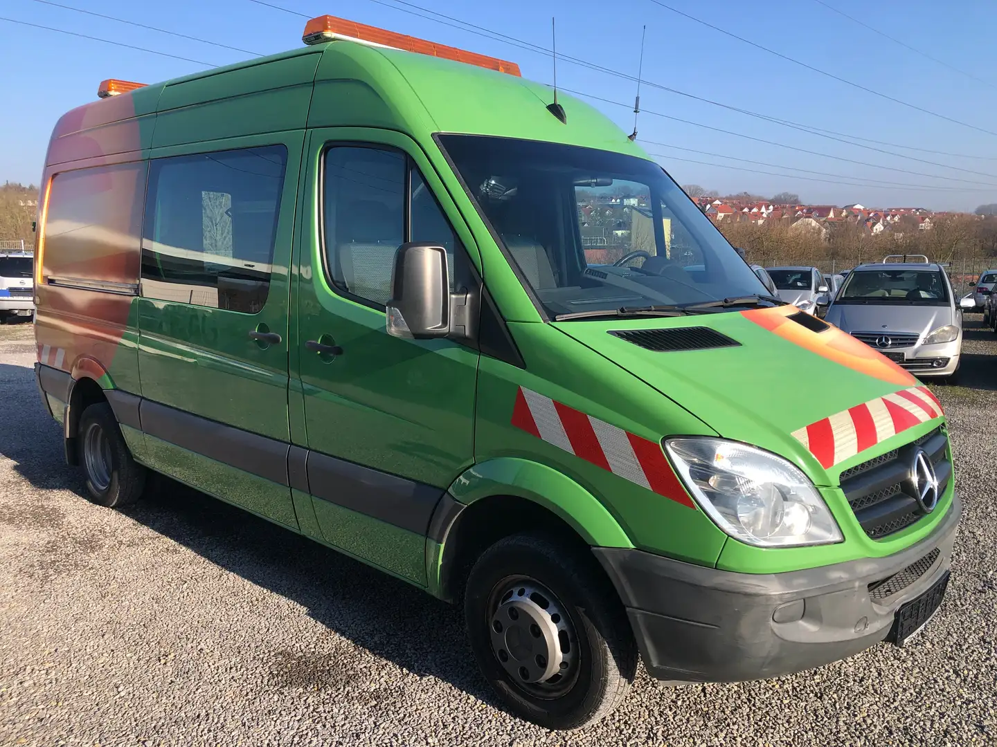 Mercedes-Benz Sprinter 513 CDI Automatik*AHK*Klima*Regal*Zusatzheizung*1H Grün - 2