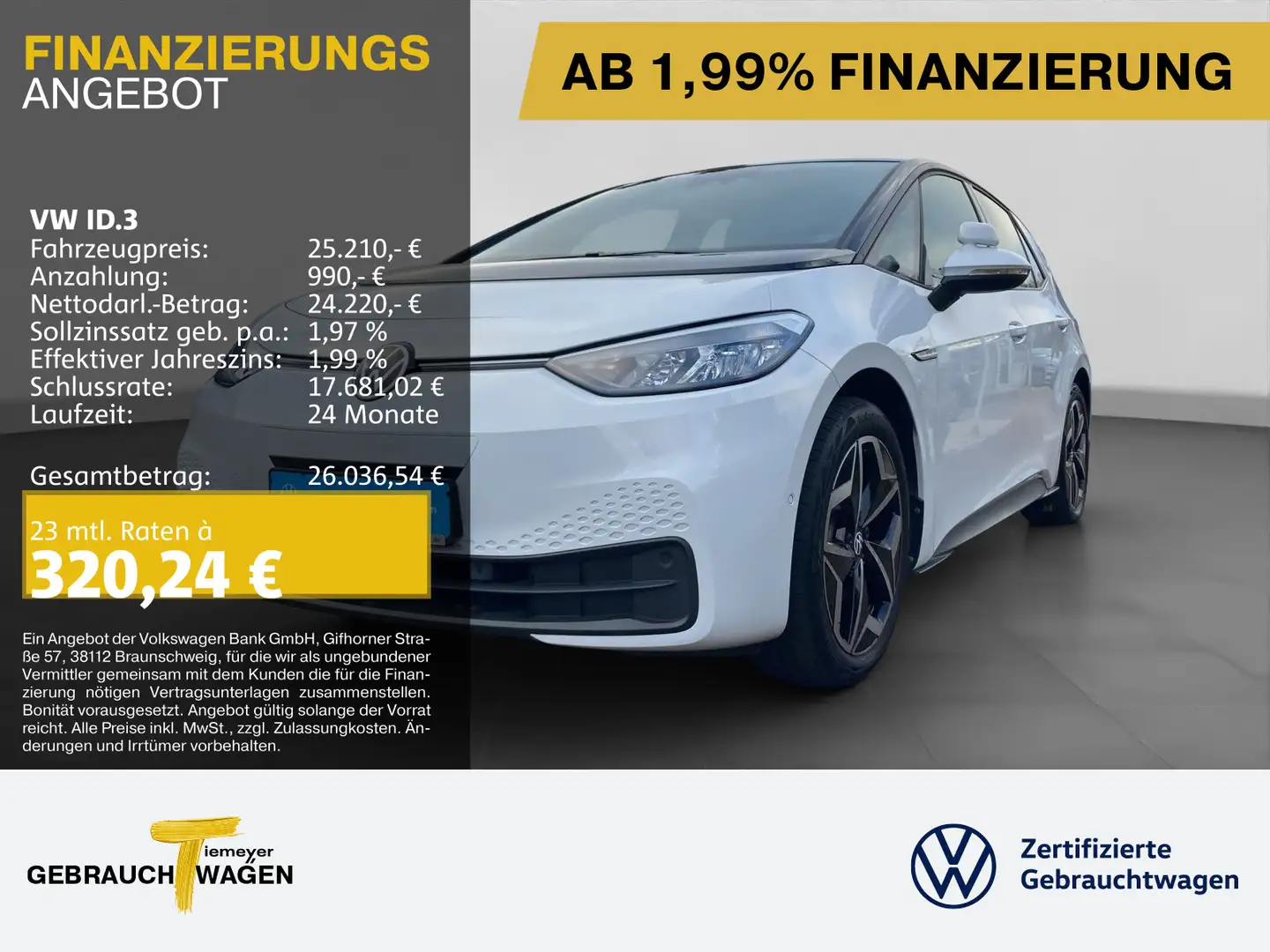 Volkswagen ID.3 PRO S LM19 KAMERA WÄRMEPUMPE SITZH Weiß - 1