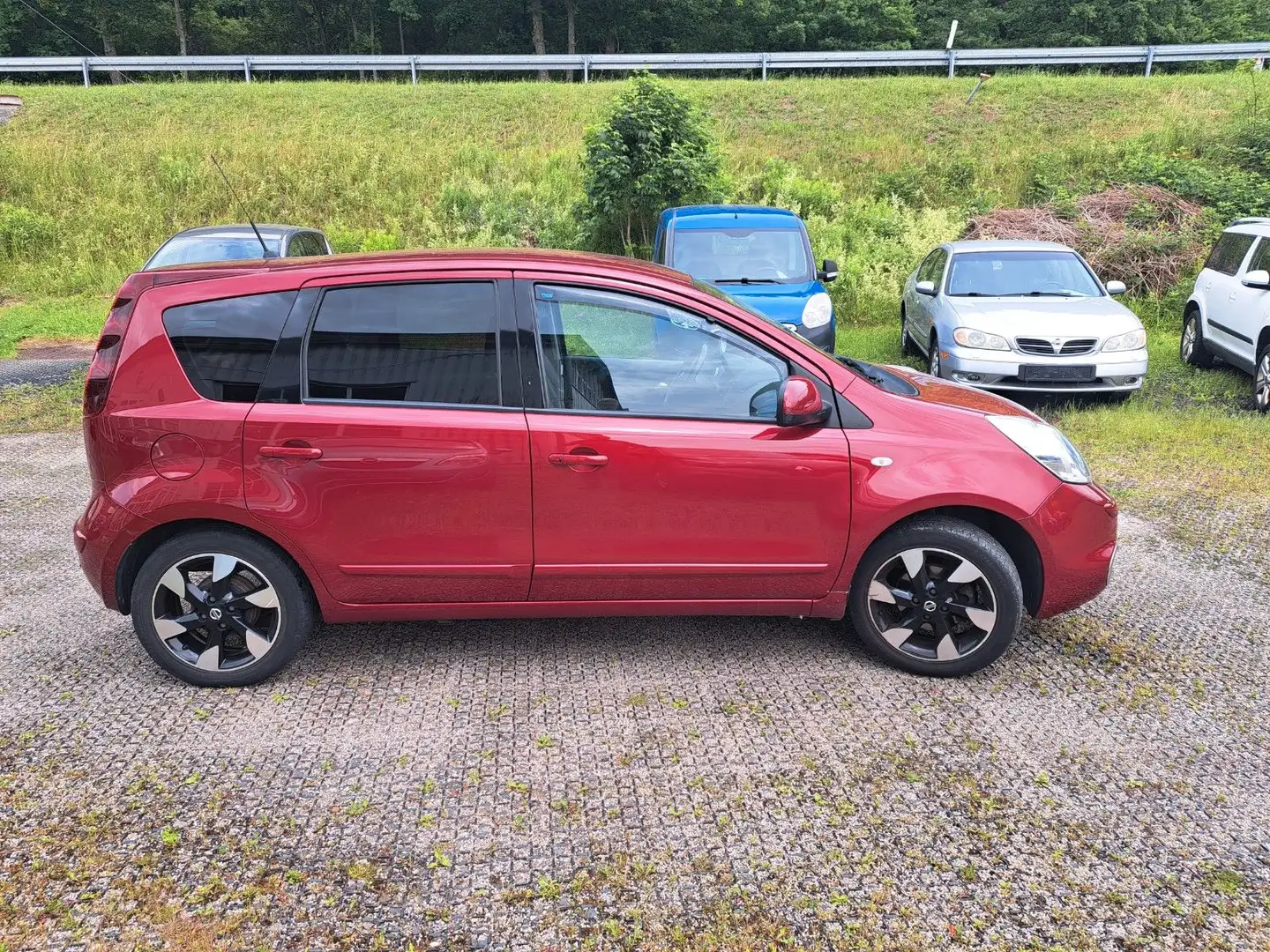 Nissan Note I-Way+ Klima Navi Teilleder TÜV NEU Rot - 2